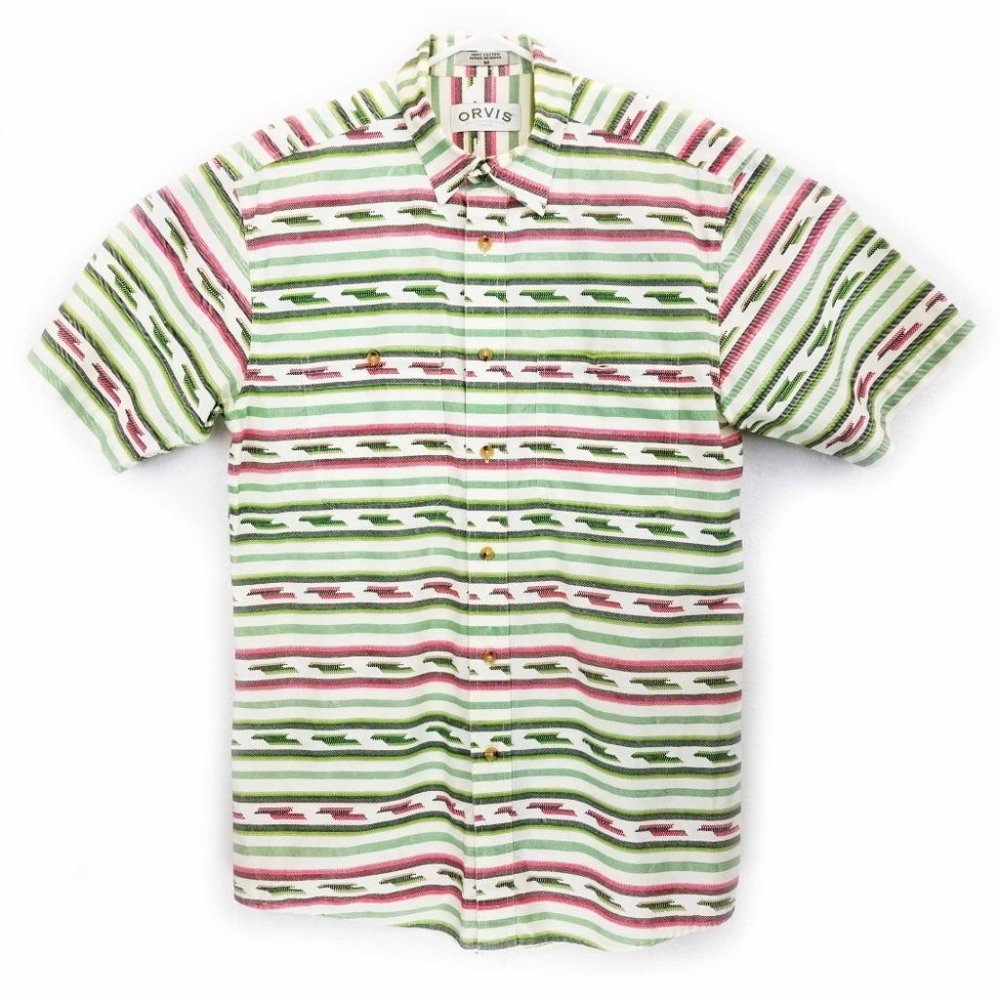 Orvis Southwest Pattern S/S Button Up Shirt Size M